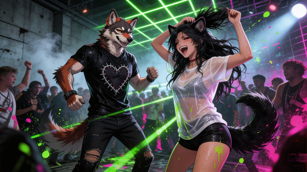 Raving the night away with Sansa