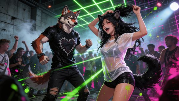 Raving the night away with Sansa