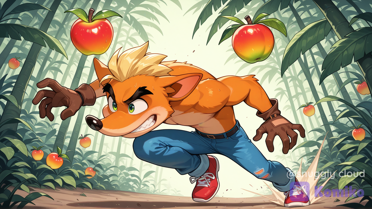 first attempt of Crash Bandicoot