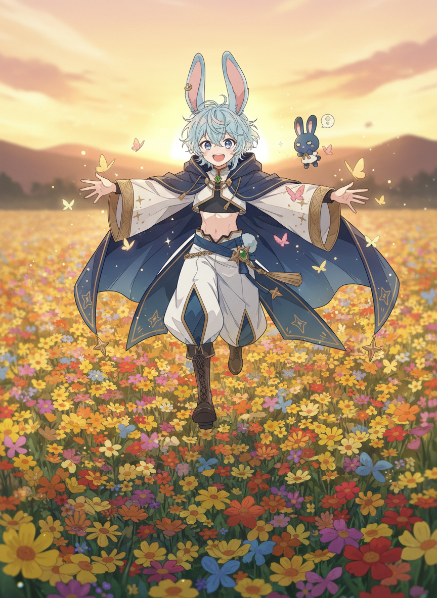 Bunny boy with what butterfly