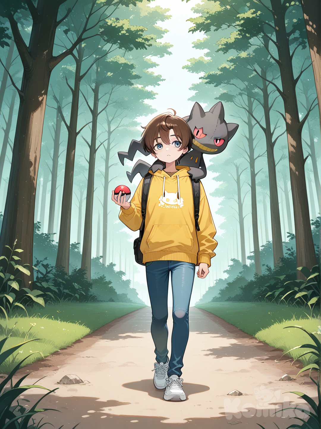 just strolling in the forest with banette