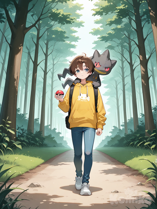 just strolling in the forest with banette