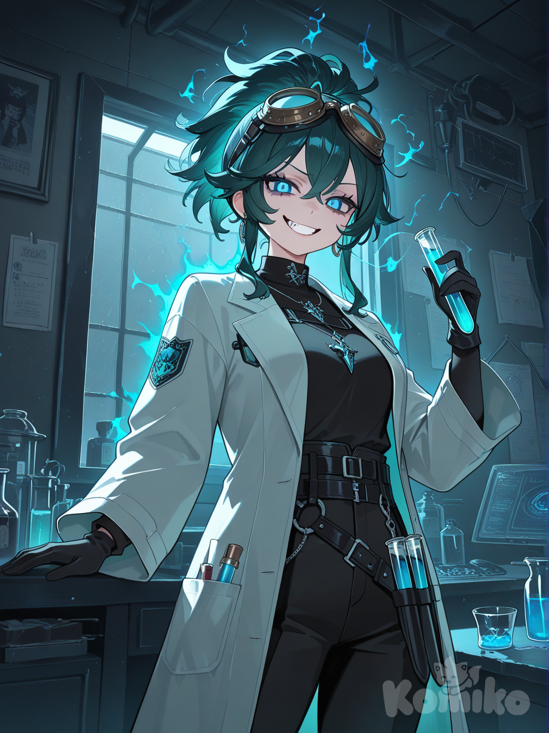 Aura researching mad scientist 