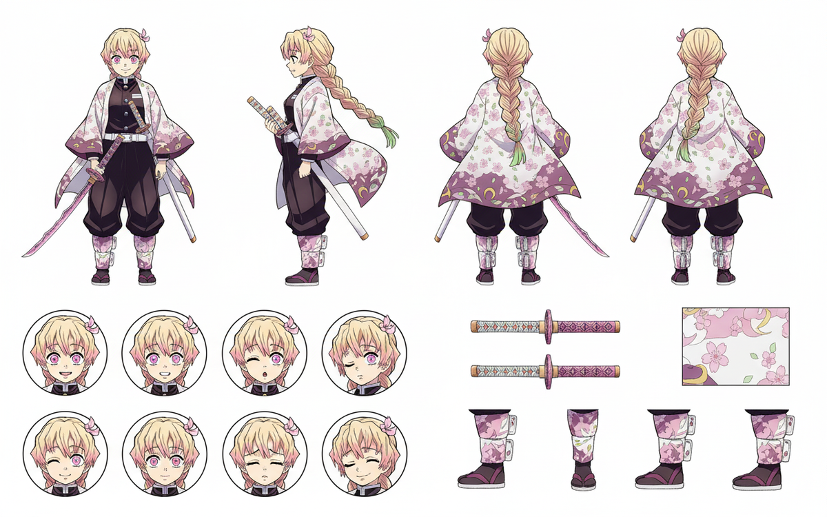 Luna Tsukiyo Official Fighting Design