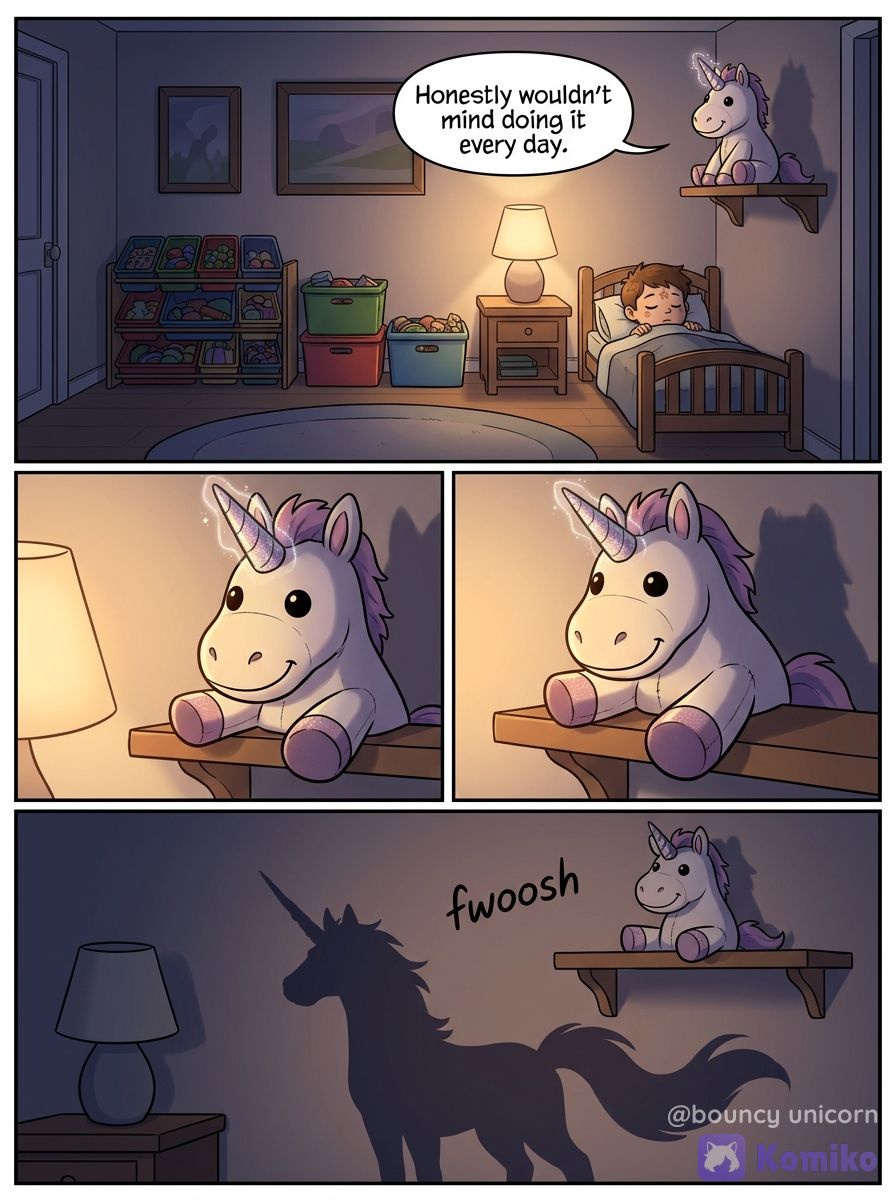Bouncy Unicorn's Sweet Wish 🦄✨