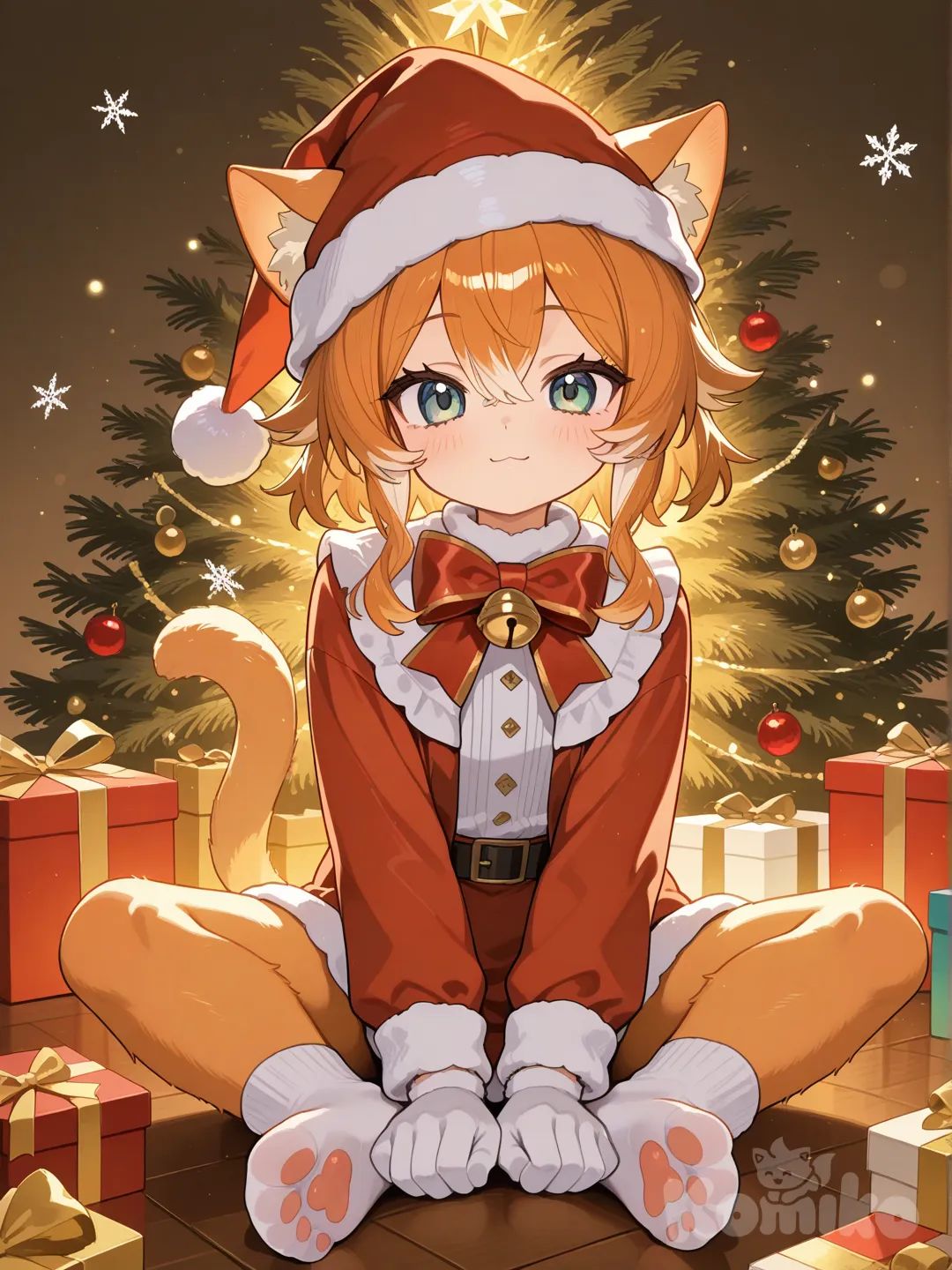 gato navideño