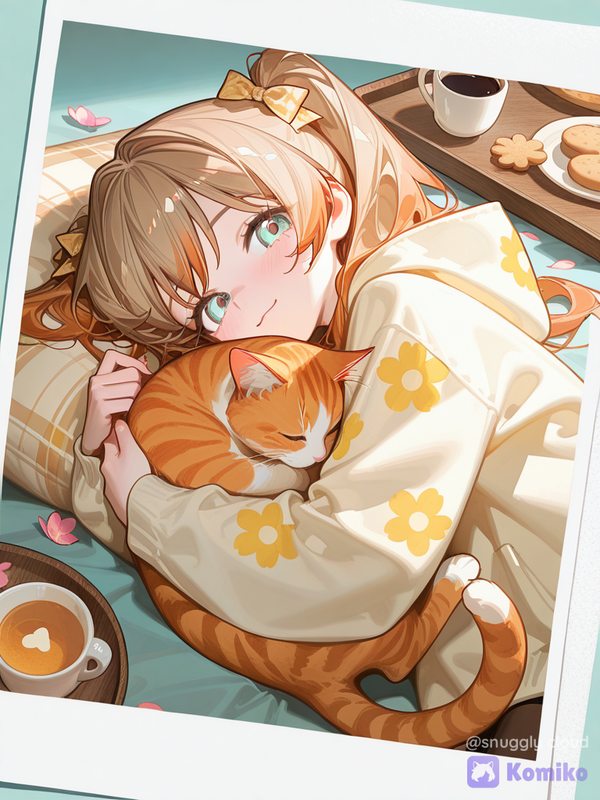 Snuggly kitten