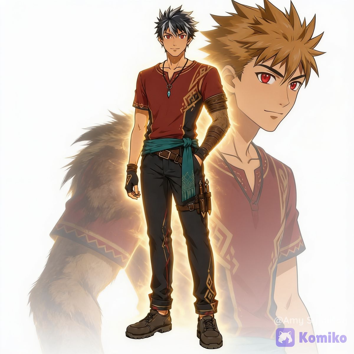 Dingo and Husky, his alter that is...the front personality