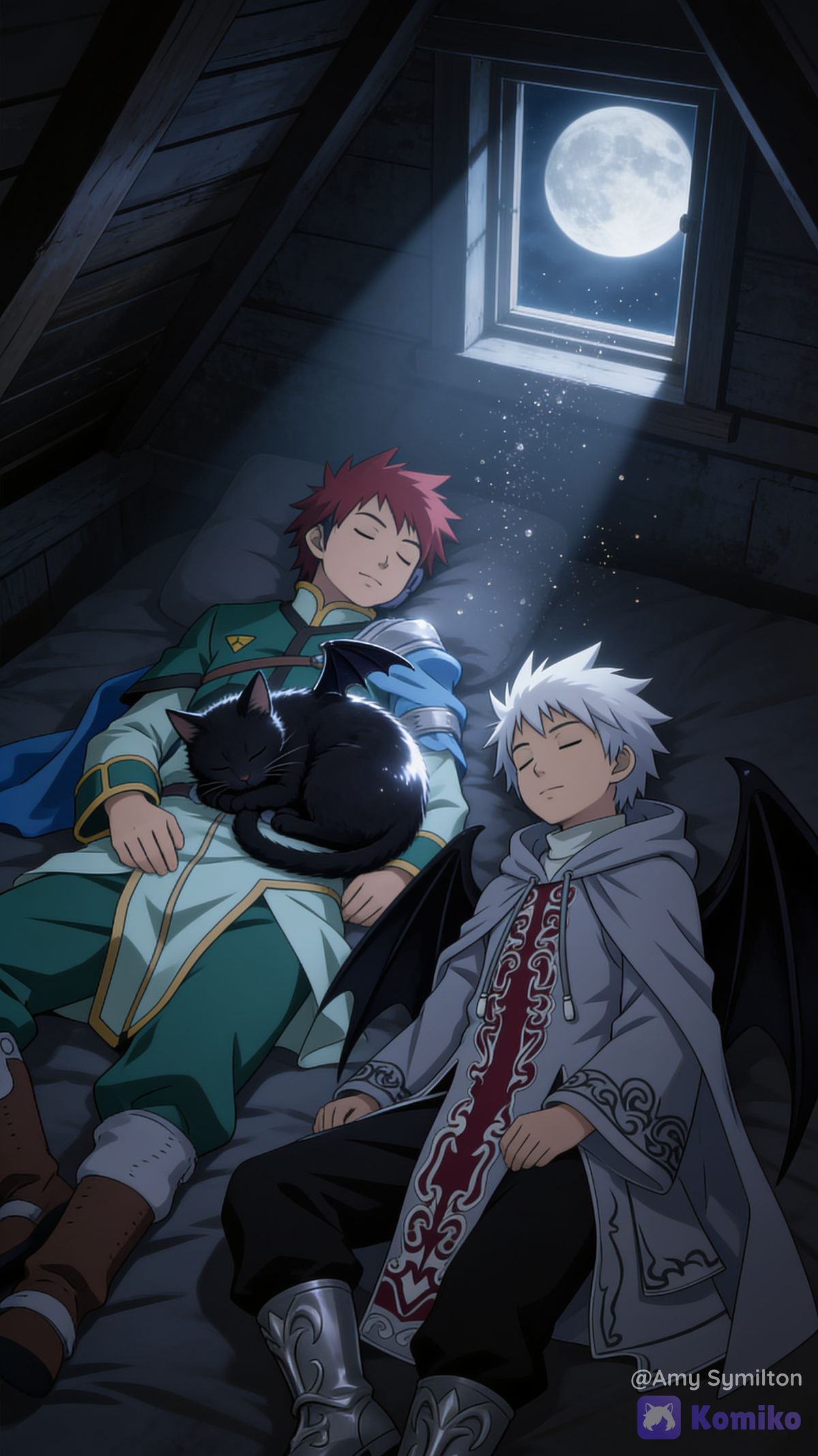 Peaceful sleep at the attic