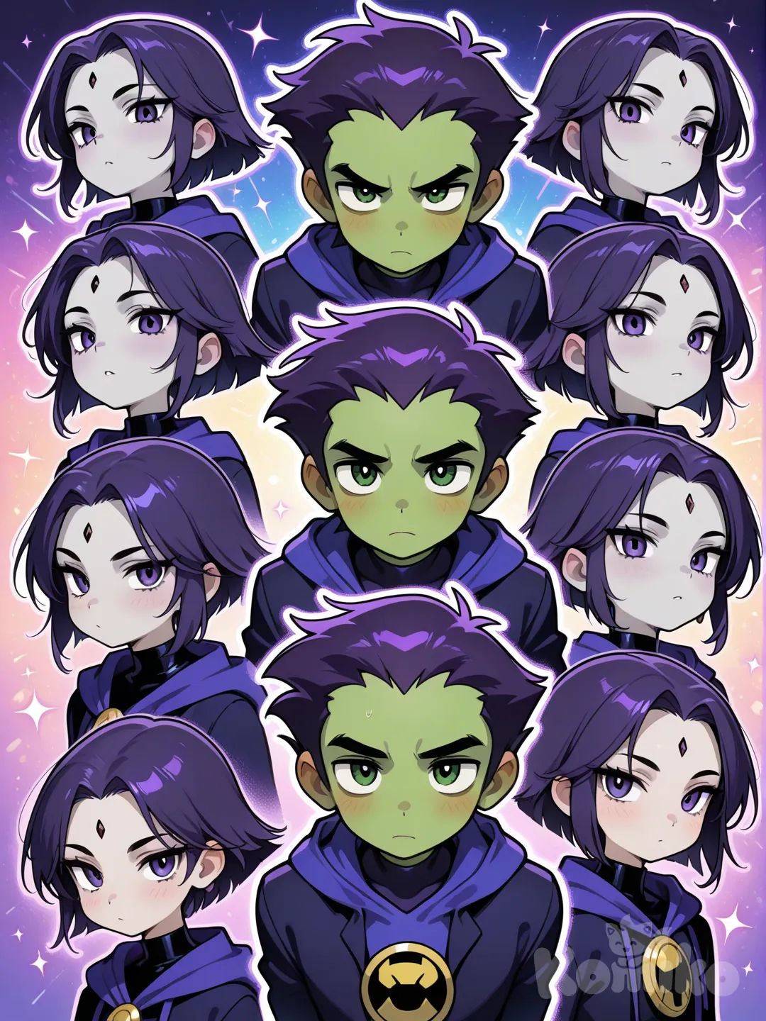 Beastboy and raven