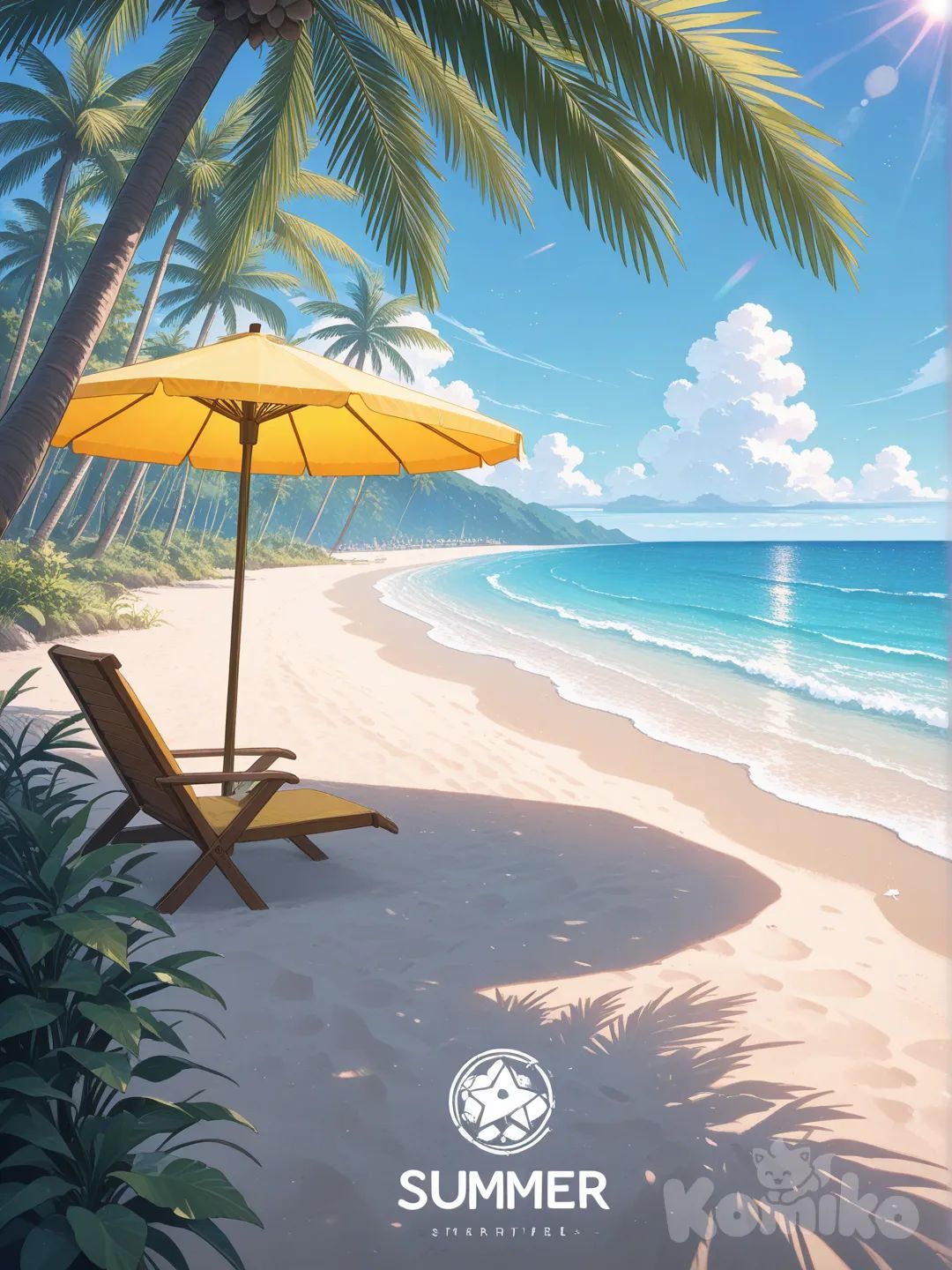 the beach