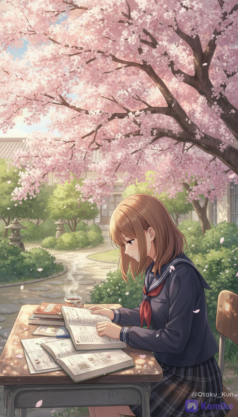 Zwischen Kirschblüten und Seiten voller Träume🌸📚
