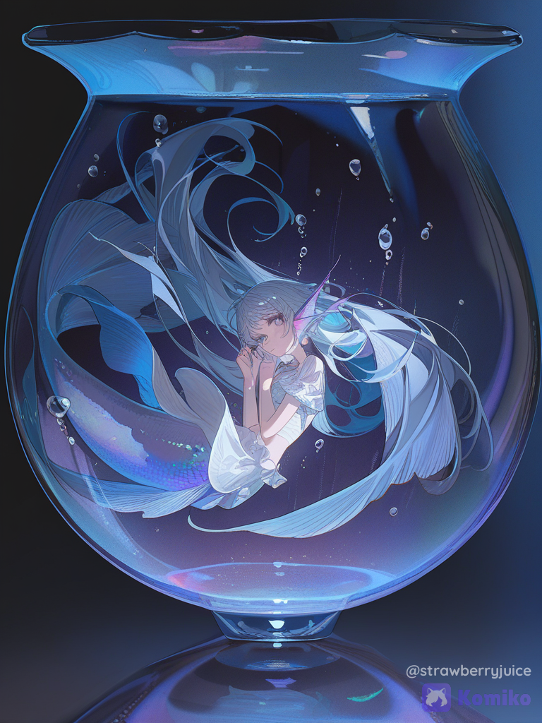 Mermaid in a Tiny Bowl ♡