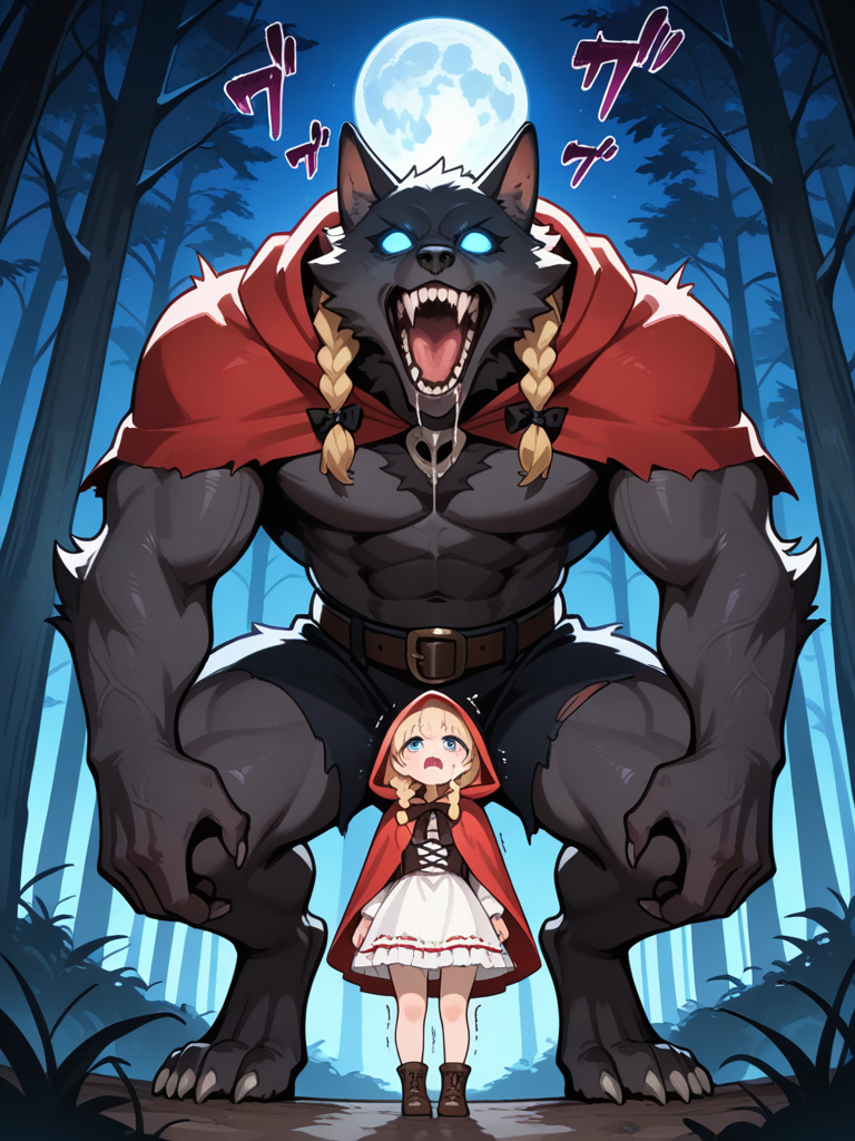 Little Red Riding Hood is dinner!