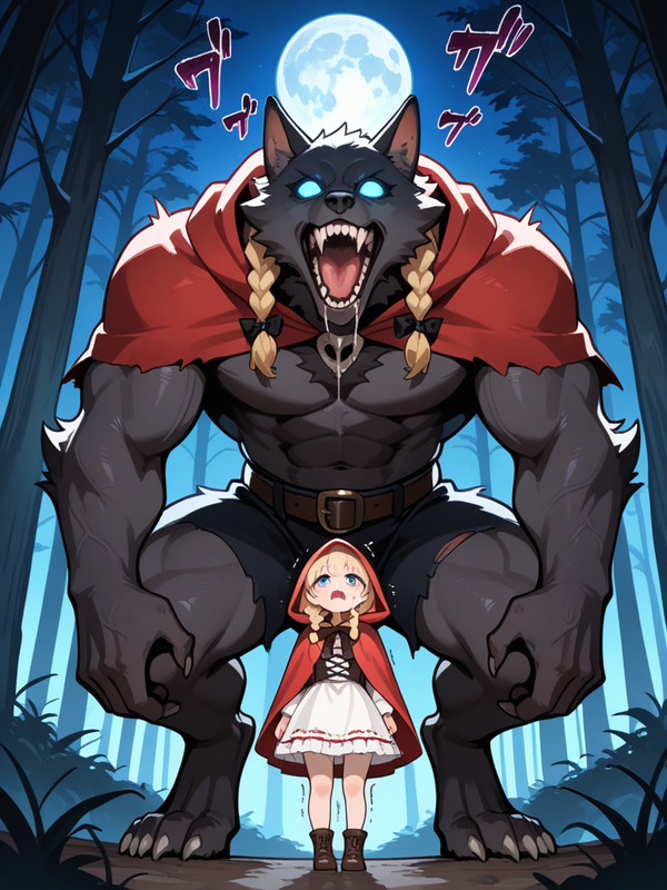 Little Red Riding Hood is dinner!