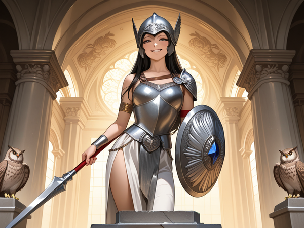 Goddess Athena is pleased