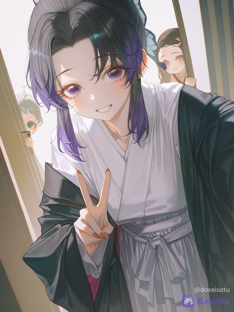 Photo with my little sisters in the back (they also wanted to go out)