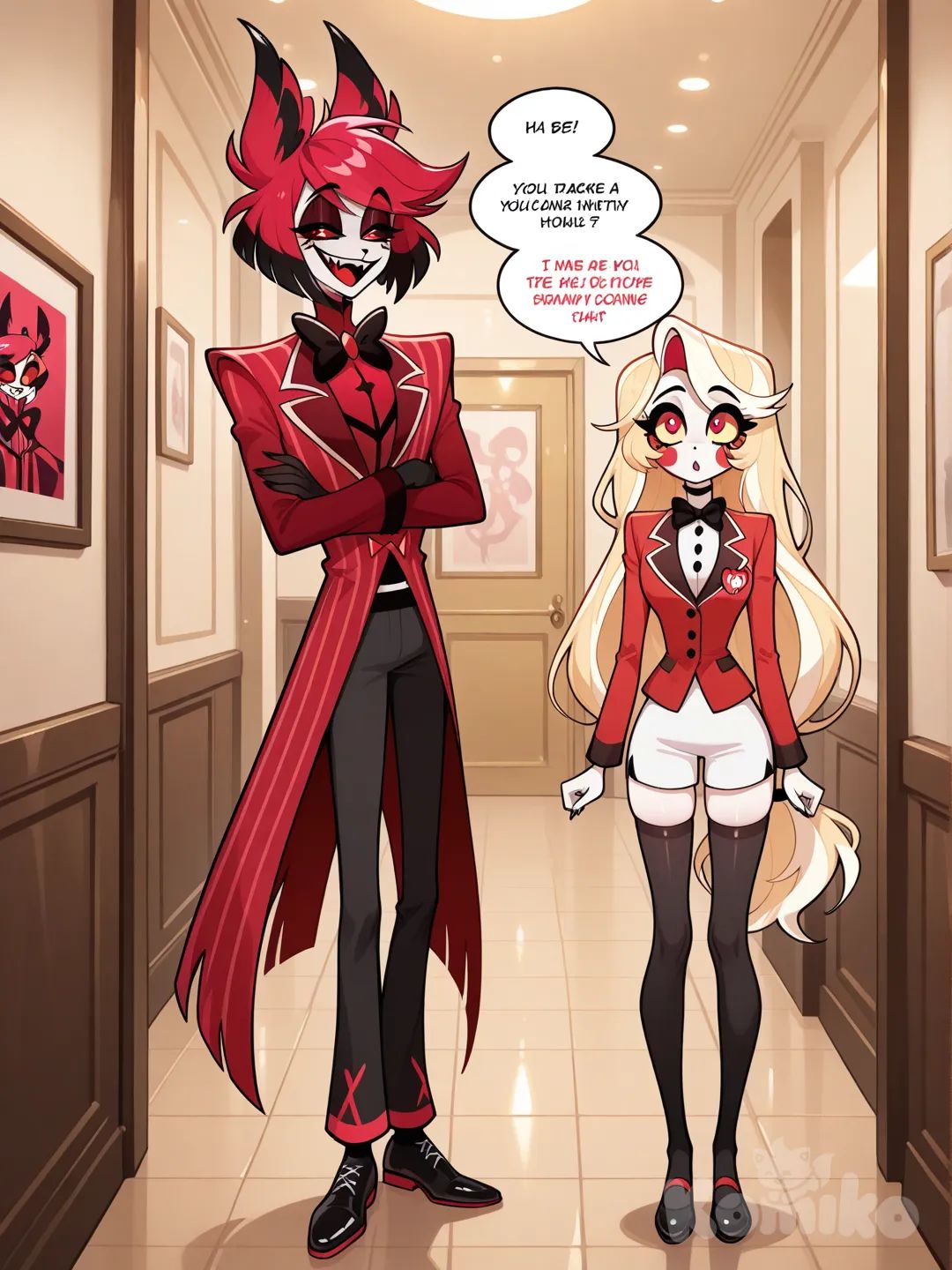 Fake Alastor and Charlie talking