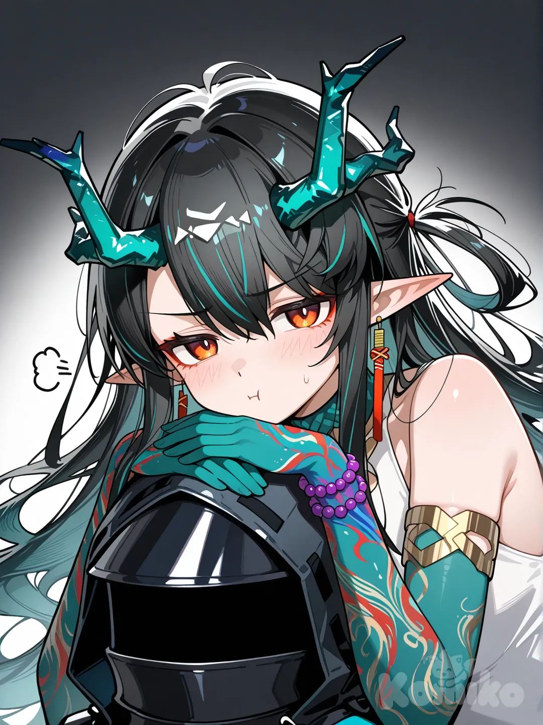一脸不愿意, @Doctor_(Arknights), @Dusk_(Arknights), dancer_00