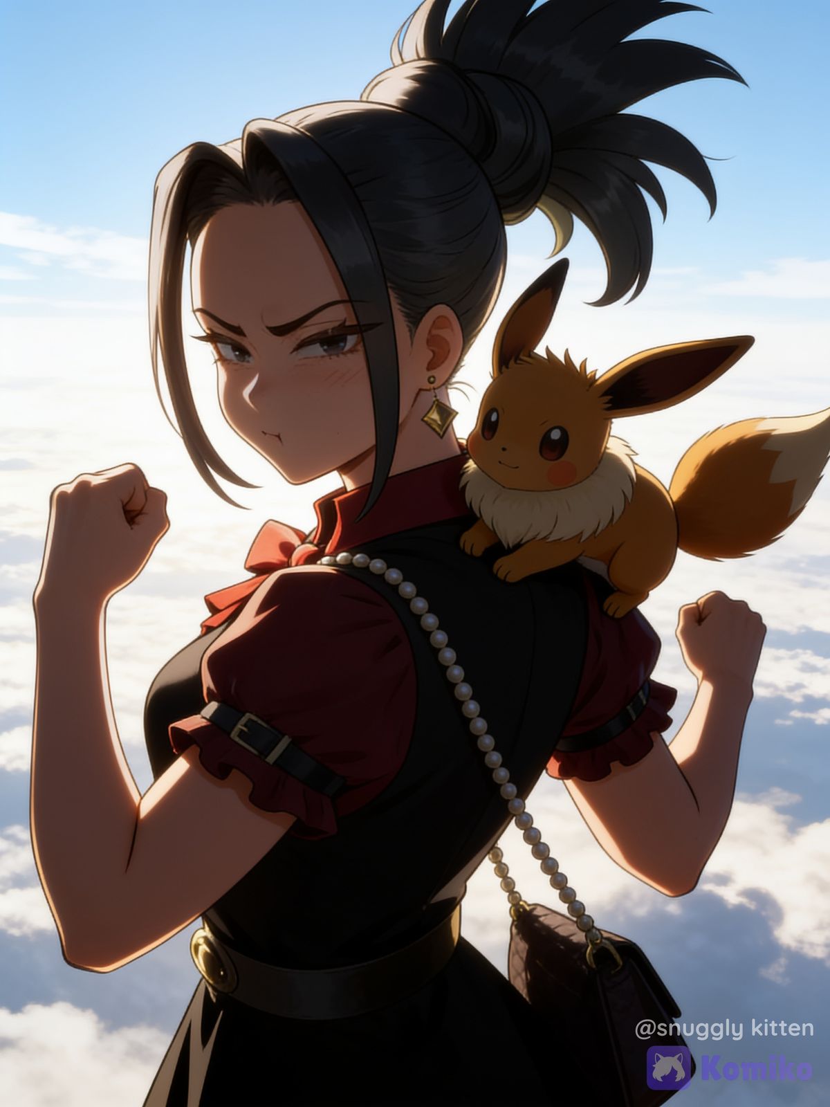 Momo and Eevee