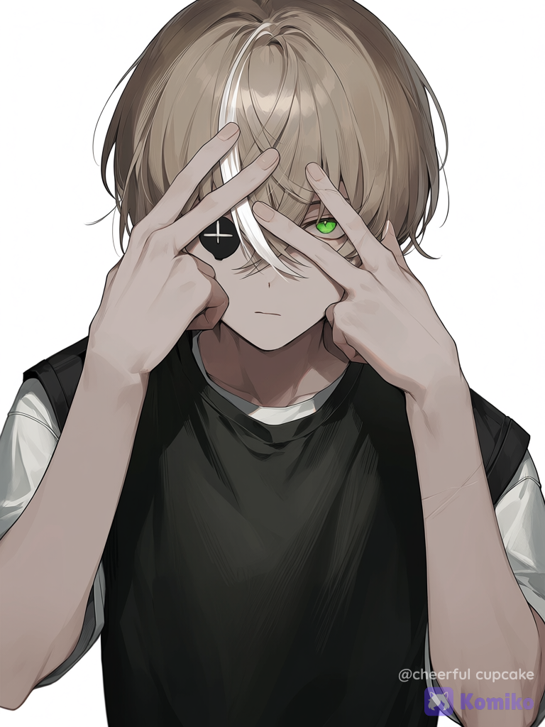 random anime character | x