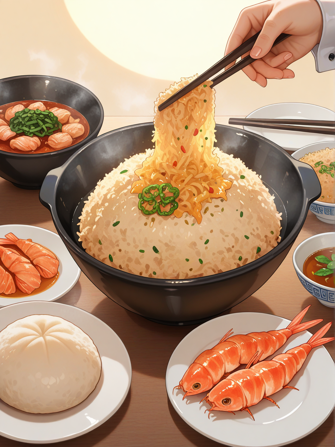 Chaufa Rice with Shrimps