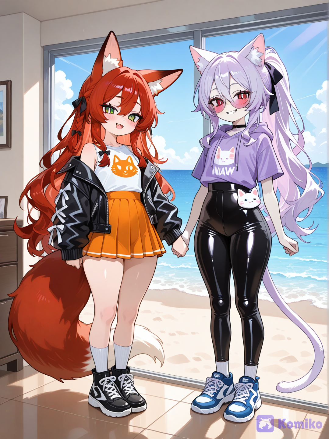 "beach day for us!"