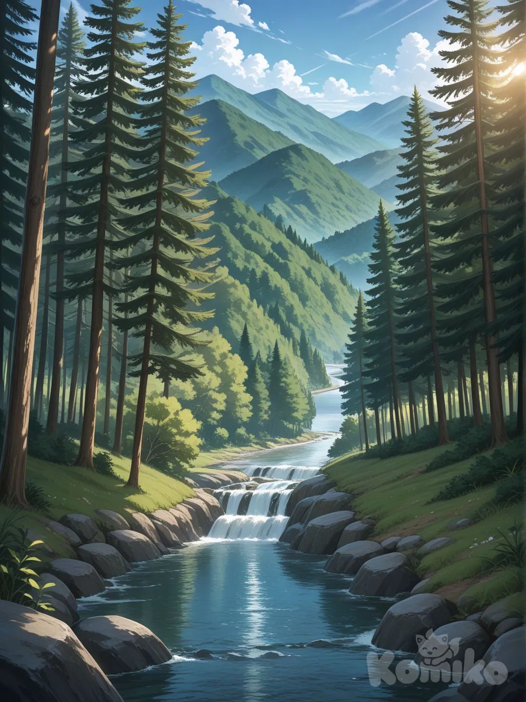 Crea un paisaje