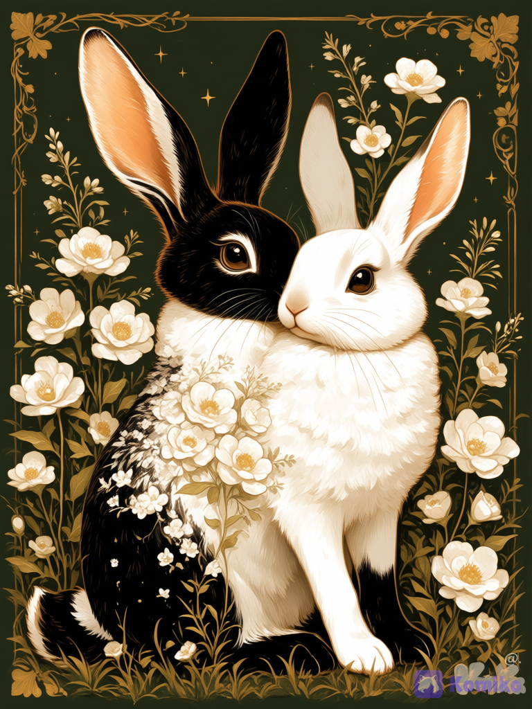 🖤🐇🤍