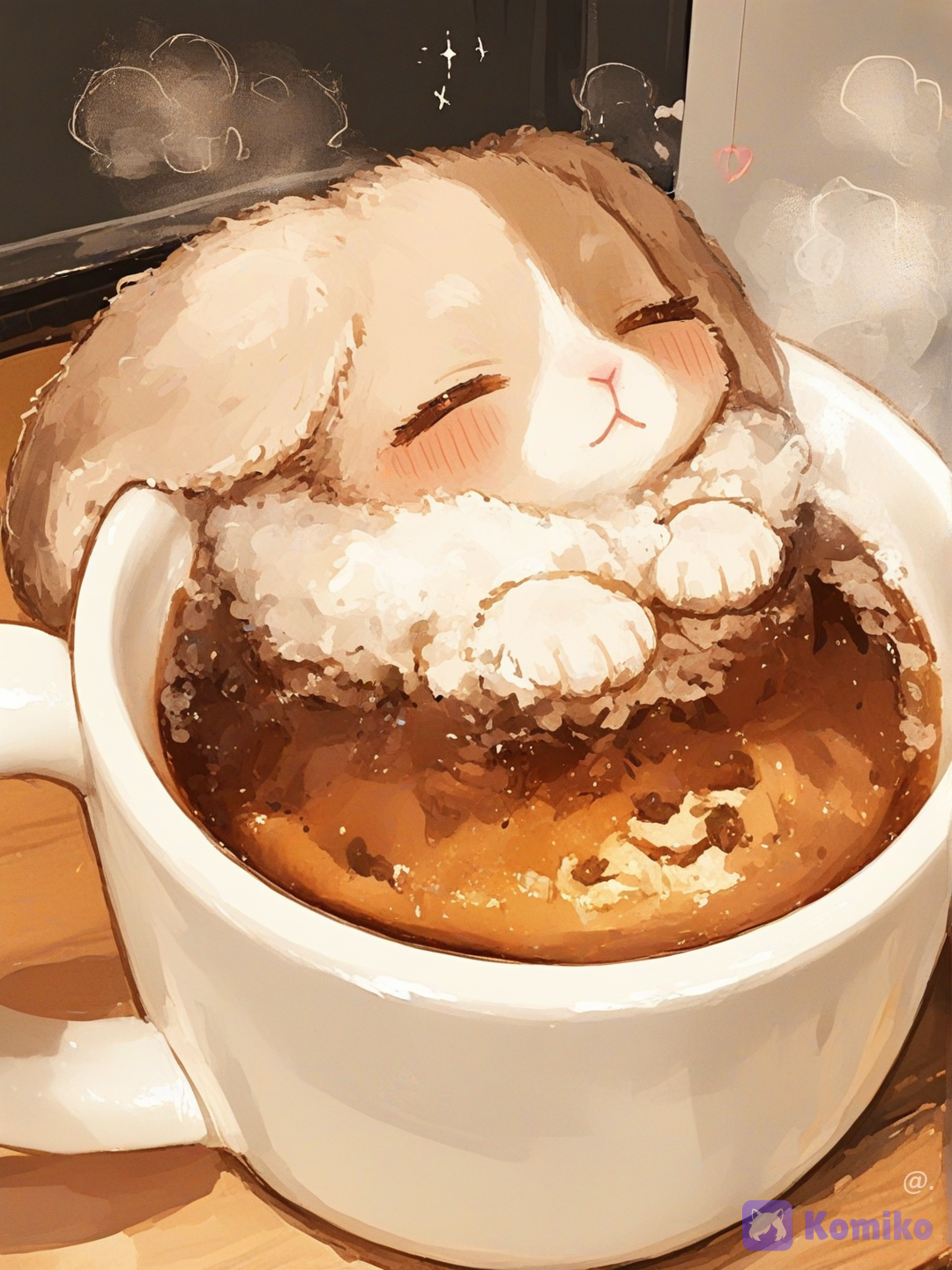 Un cafecito y a la meme ☕🐇💤