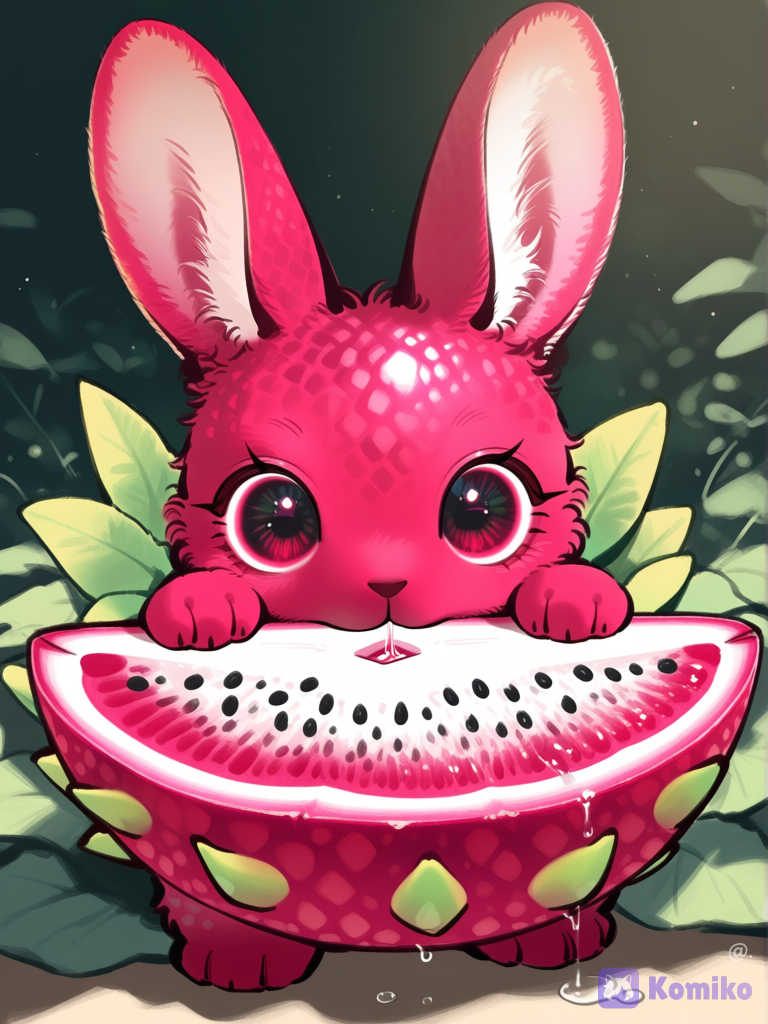 Pitahaya + conejito 🐇