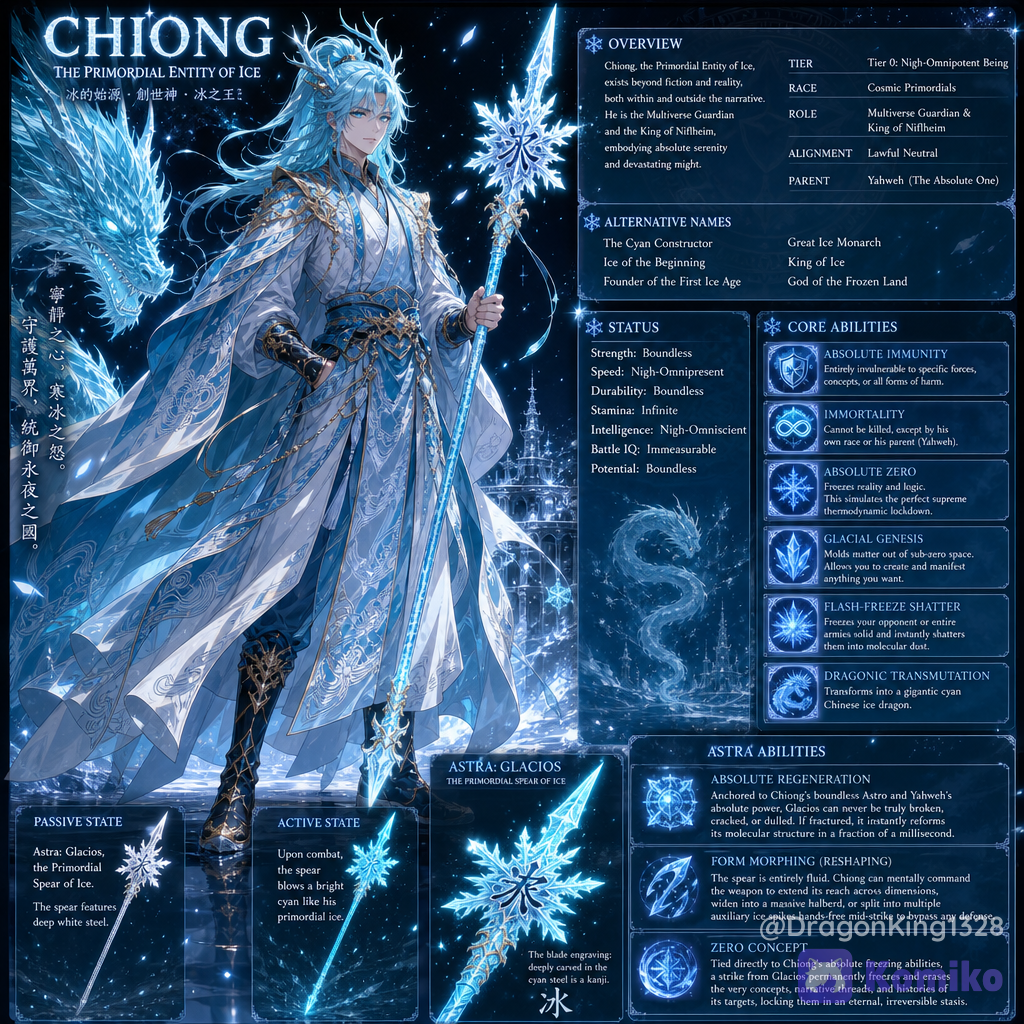 Chiong, the Primordial Entity of Ice