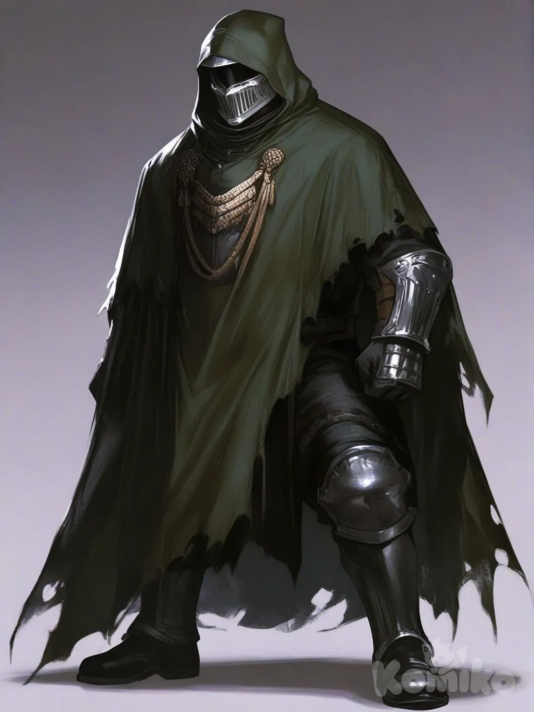 Doctor Doom, [semi-realistic-portrait-style]