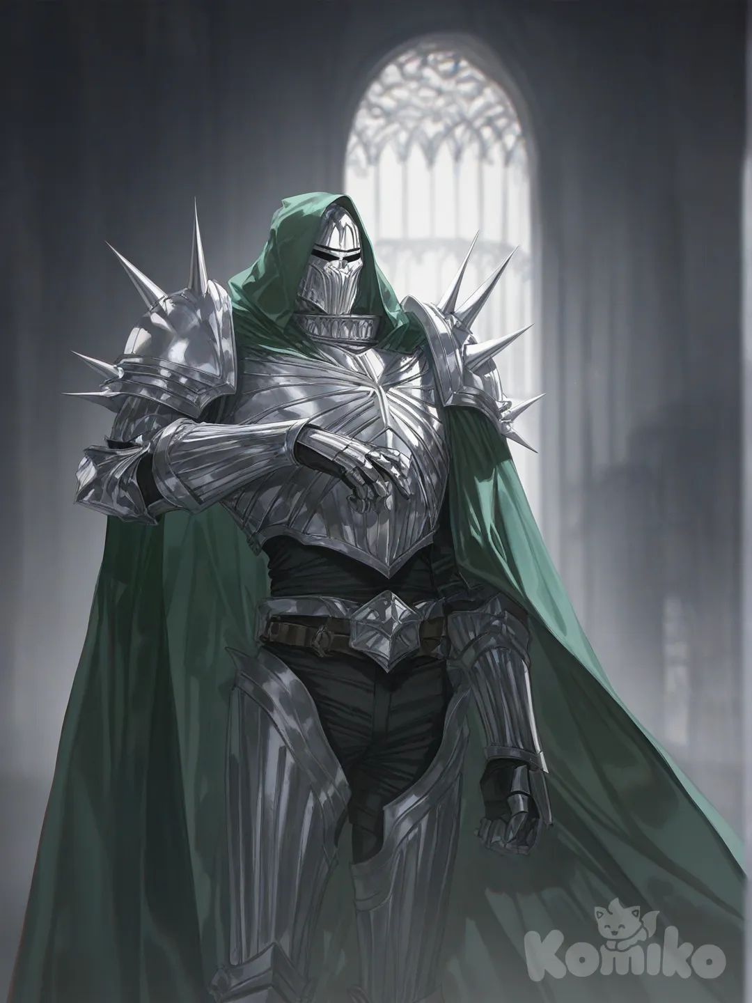 Doctor doom, [soft-light-illustration-style]