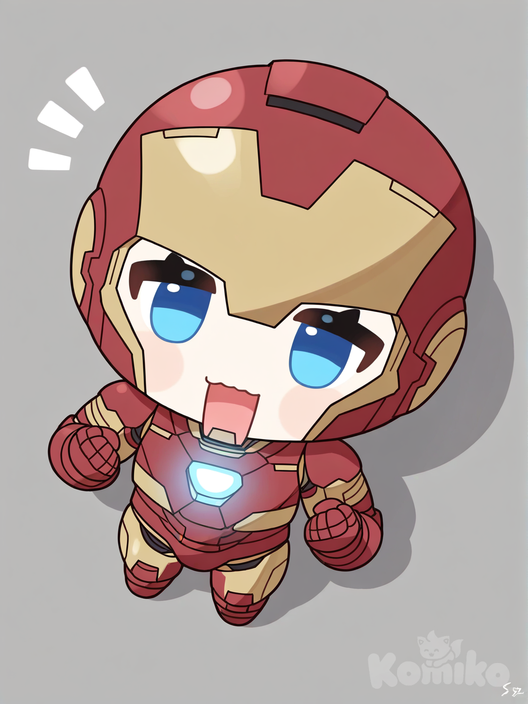 Iron Man, [uplook-style]