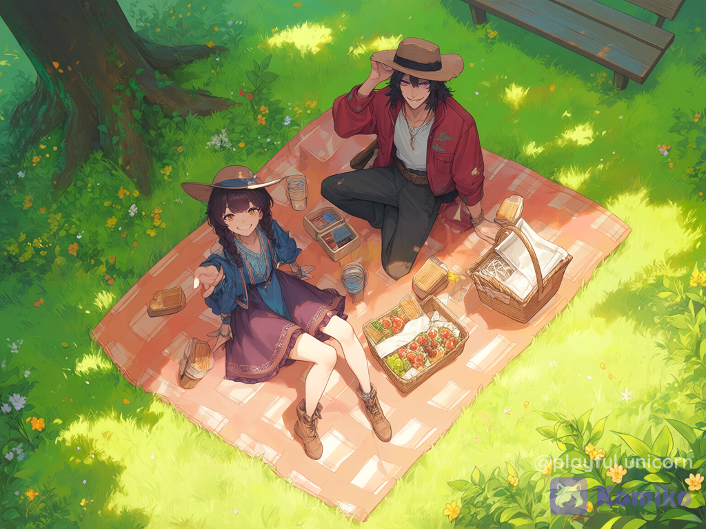from above