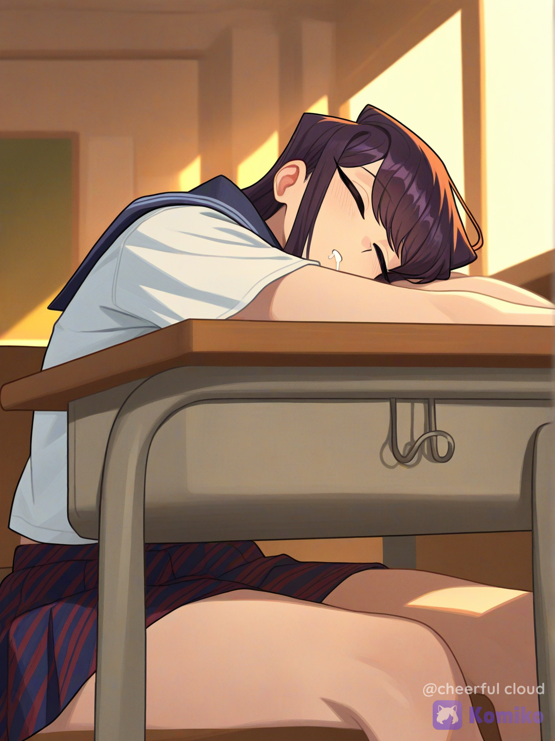 sleeping komi