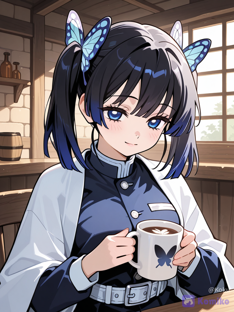 Aoi y su cafecito ☕🦋