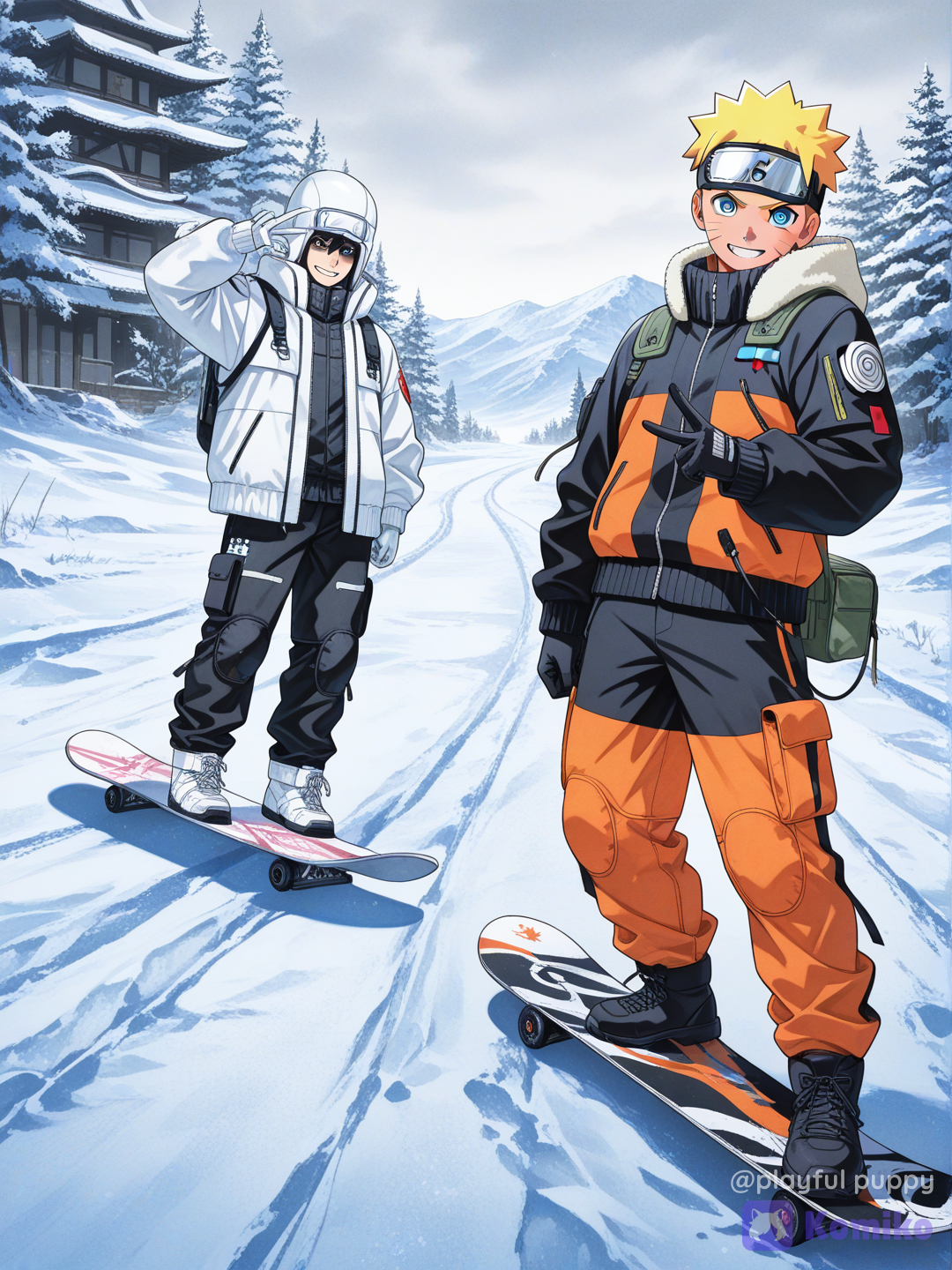 Naruto's Snowy Slopes ❄️🧡