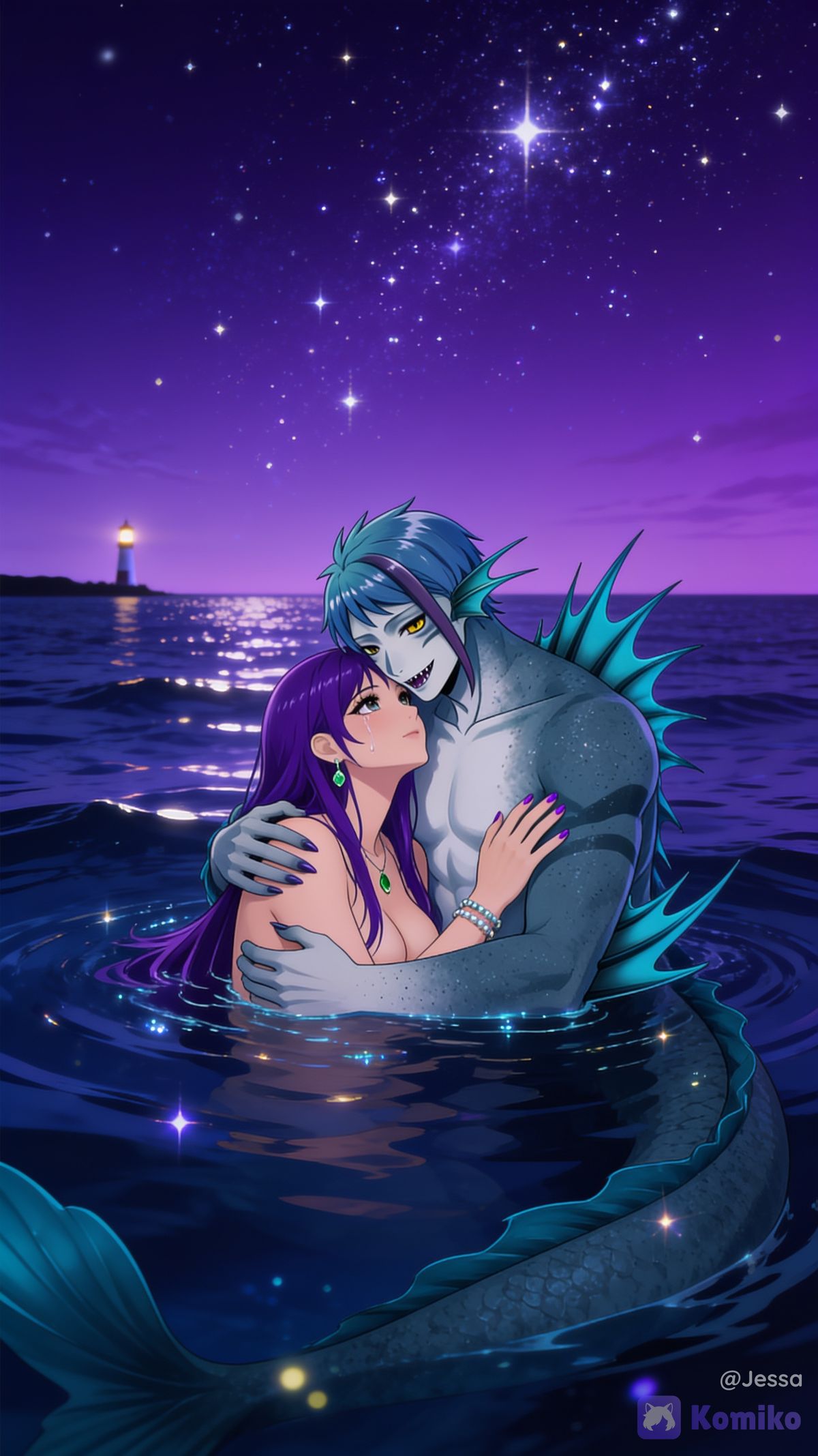 Sternennacht im Meer ✨💜