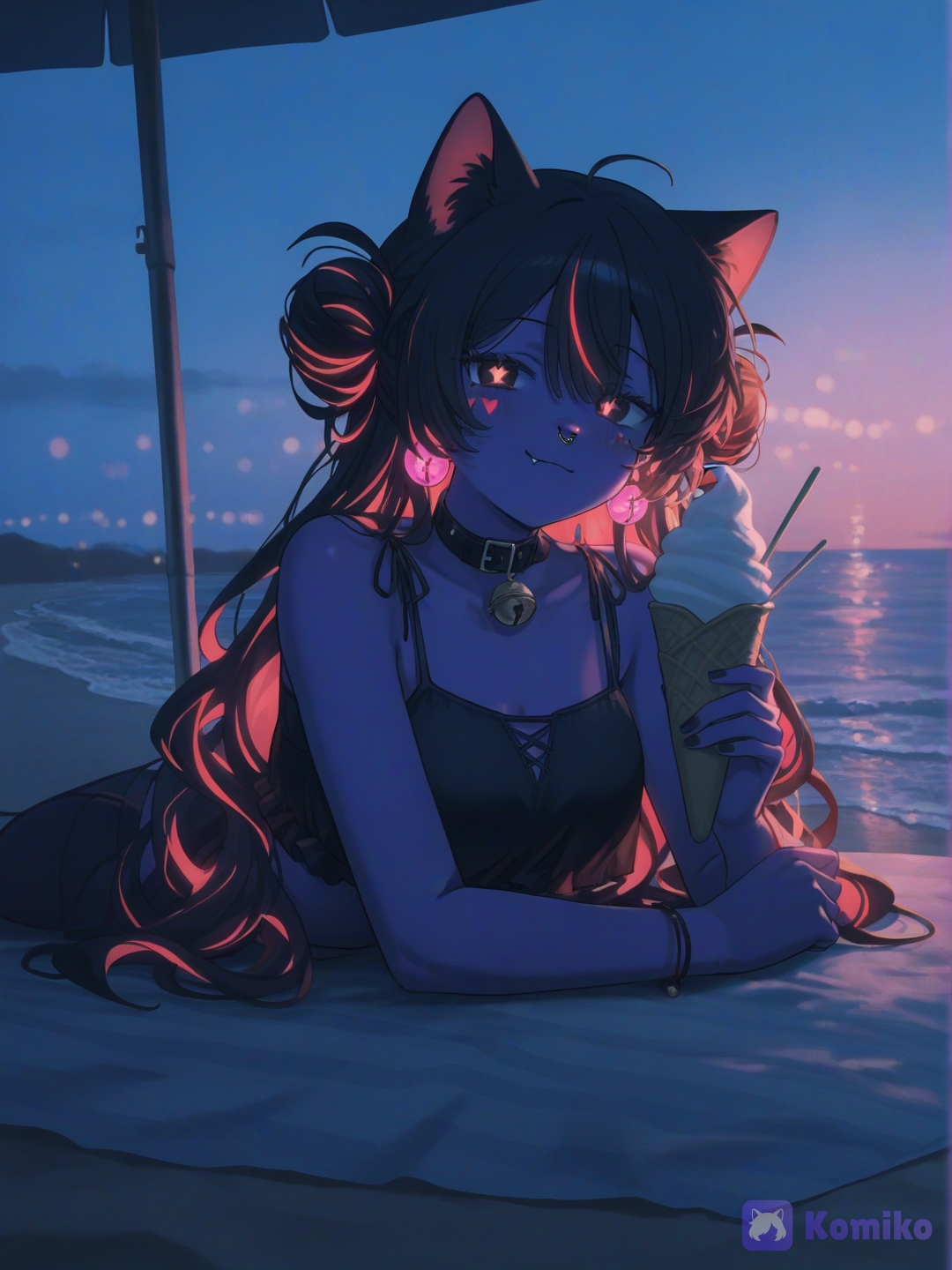 Ex-002 : Night in the beach