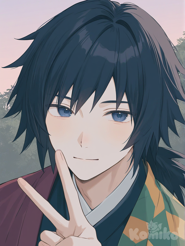 giyuu selfie
