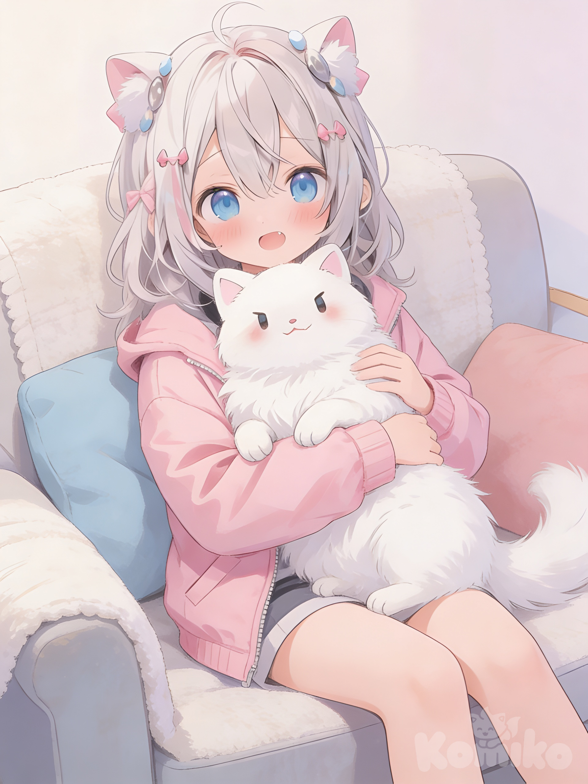 selfie with a cat 