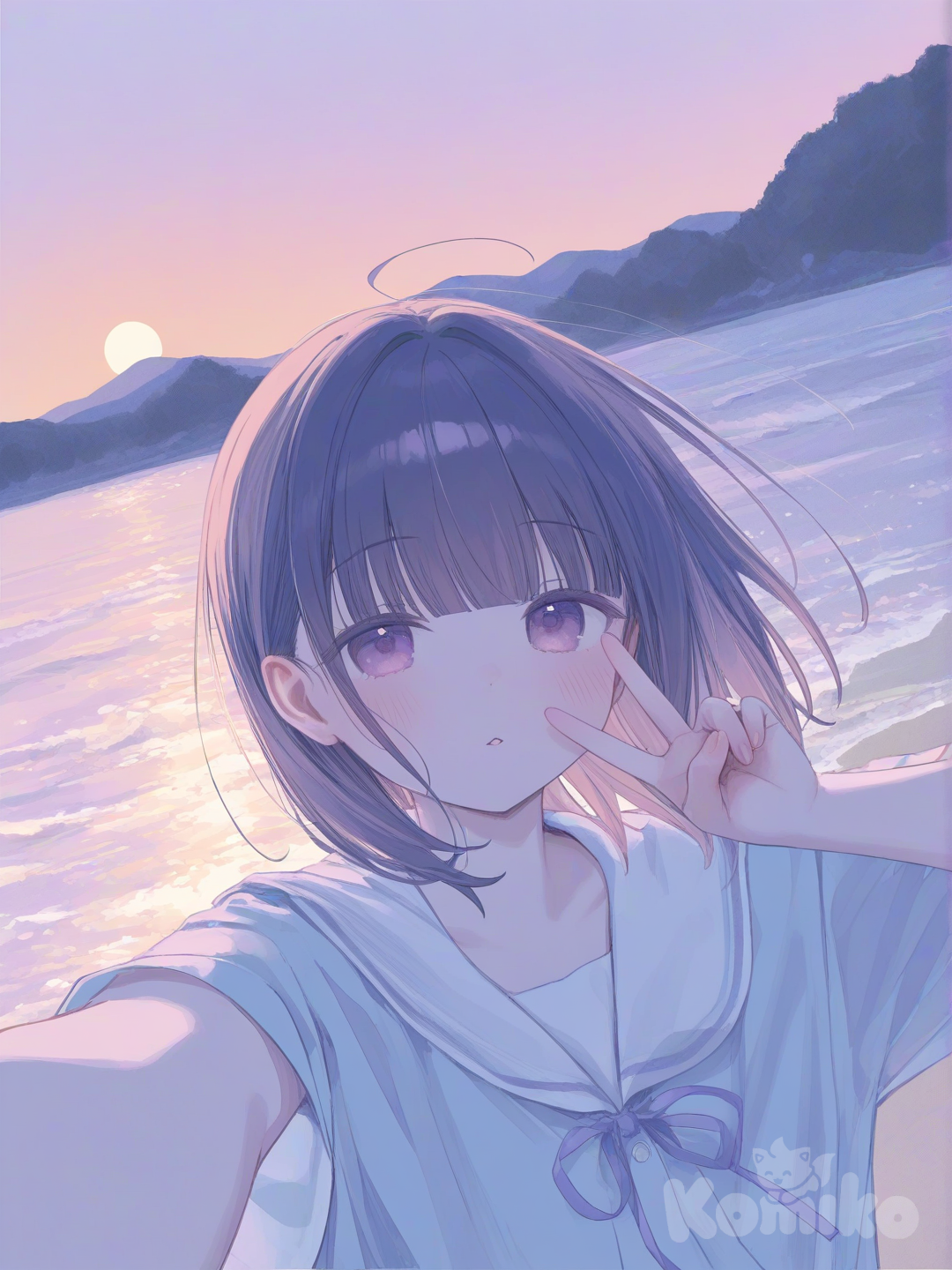 selfie at the beach