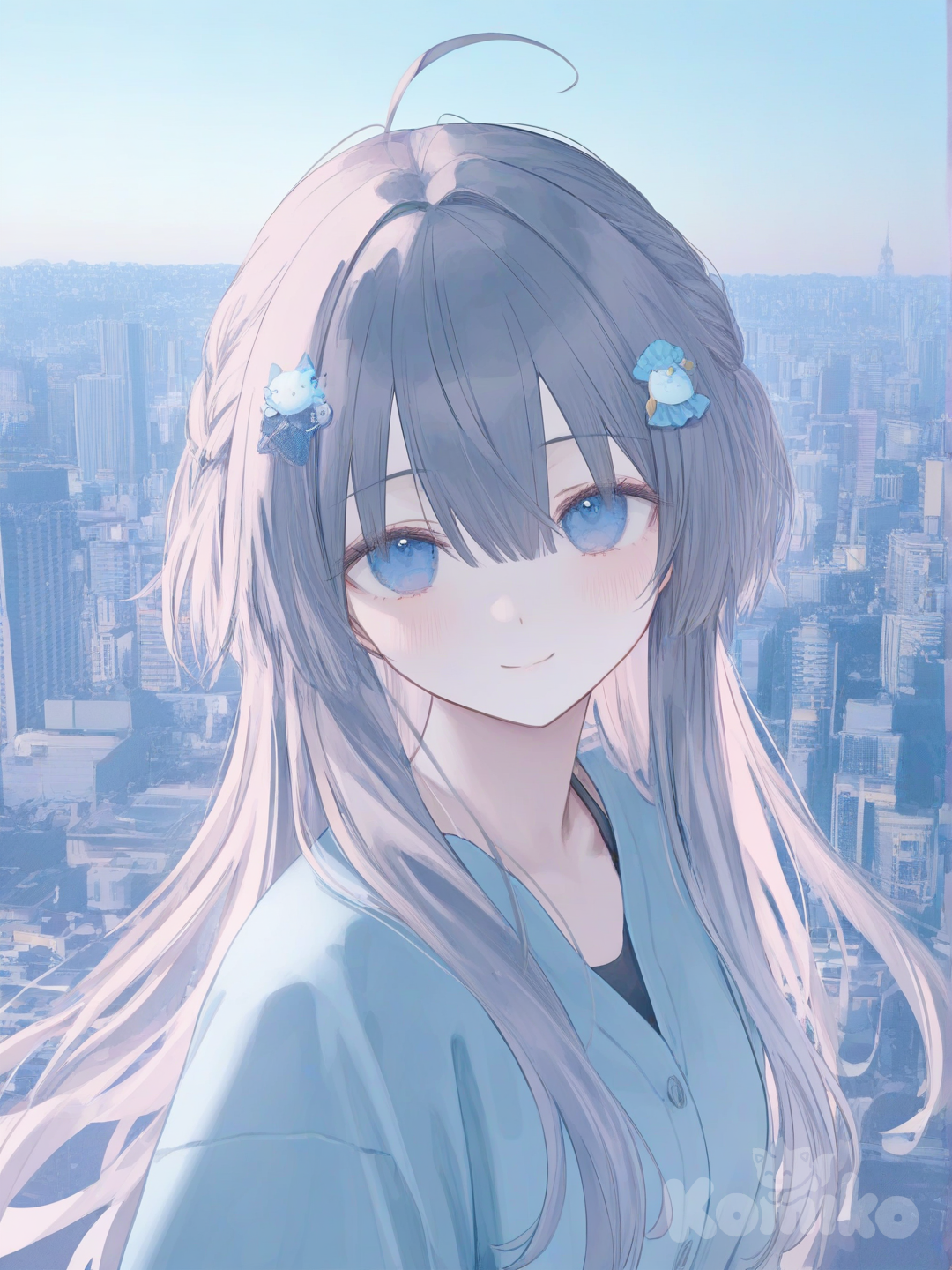 selfie above the cities