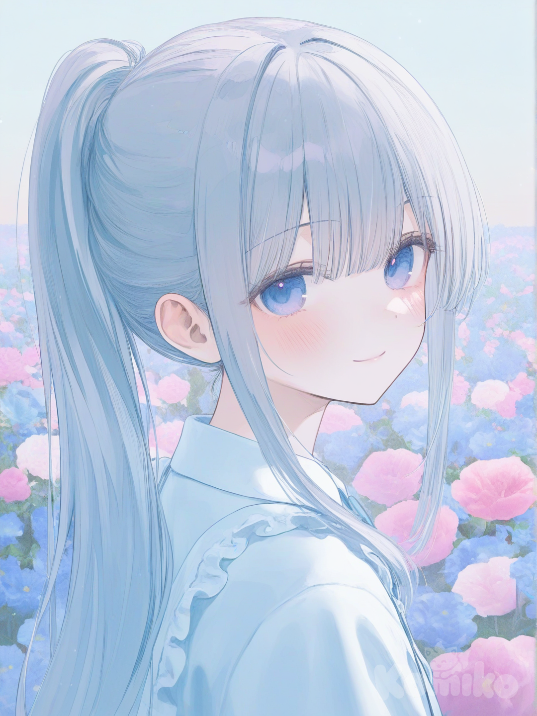 walking through the flower fields