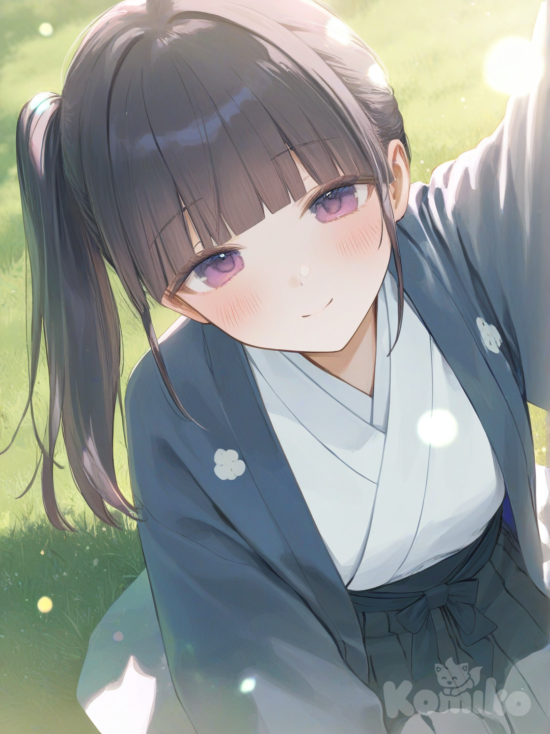 kanao selfie in the grass