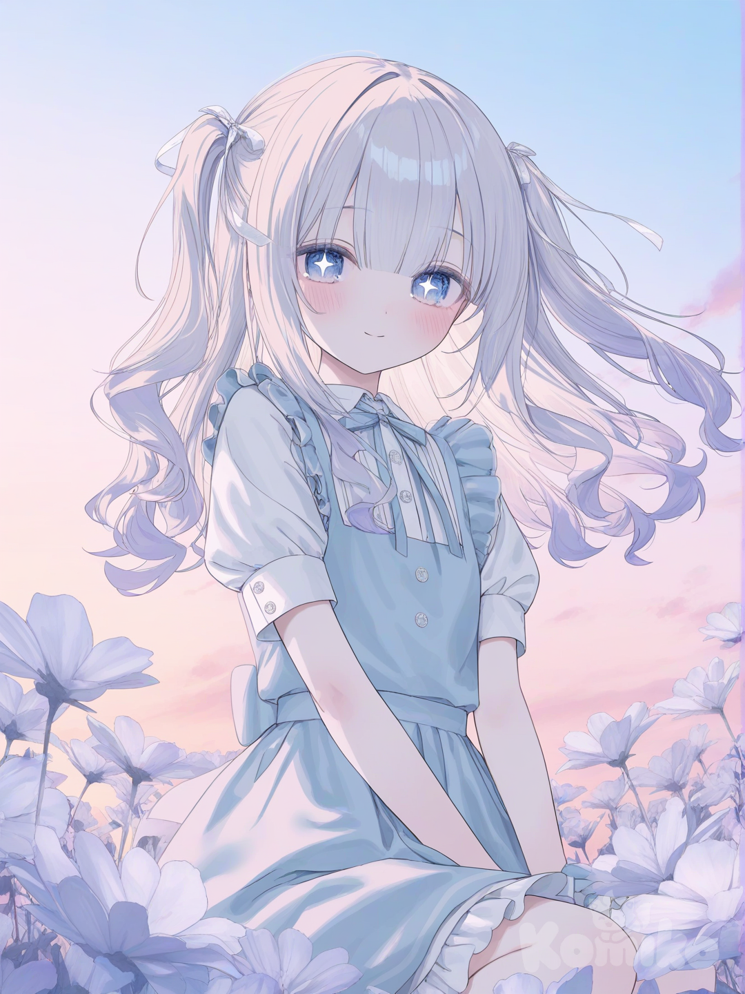 girl in the flower fields