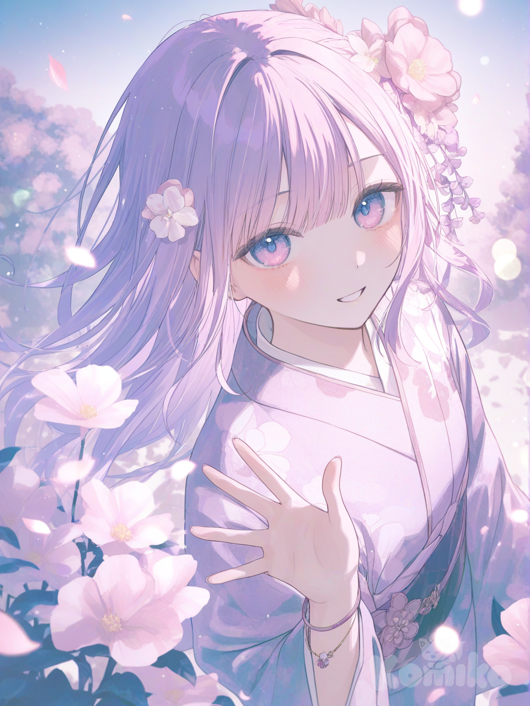 walking through the sakura garden