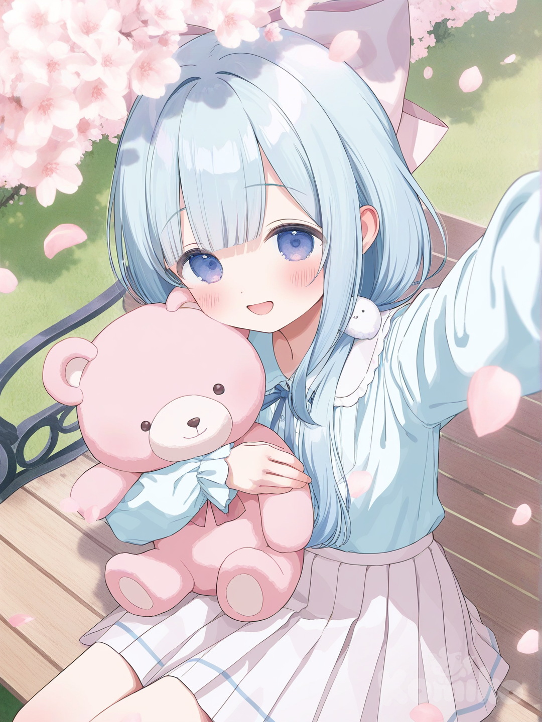 a girl at the park